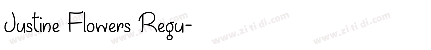 Justine Flowers Regu字体转换
